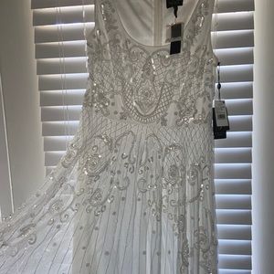 Adrianna Papell Sleeveless Beaded Evening Gown